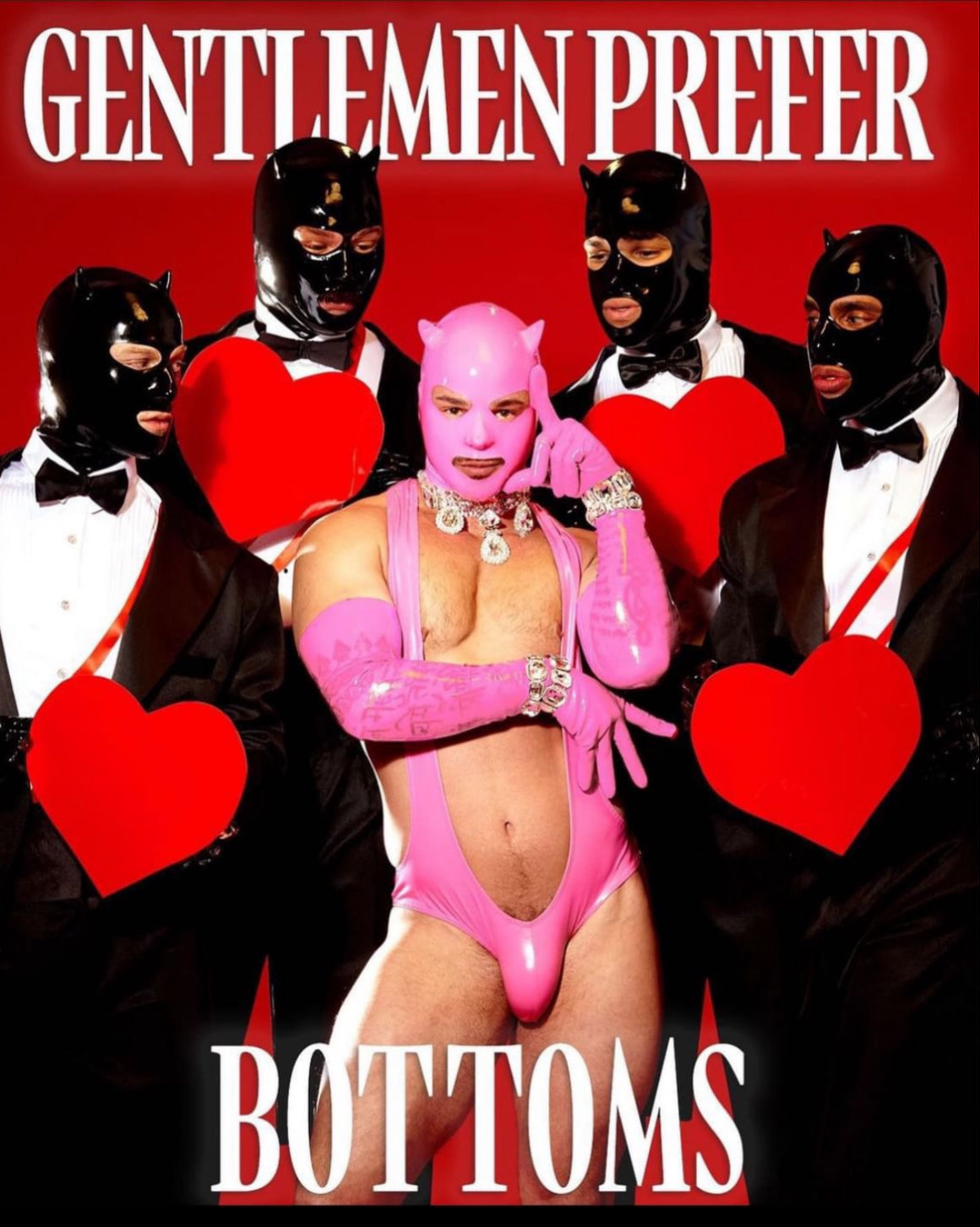 Limited Edition Pink Latex Devil Mask (Pre-Order)