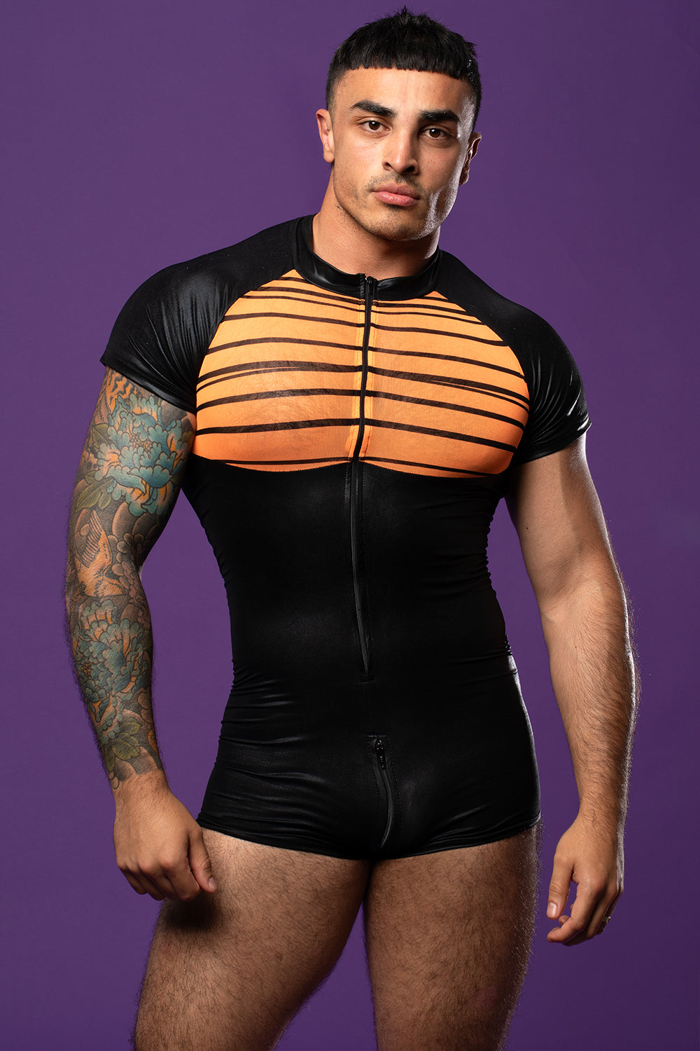 Blacklight Sensitive Mesh Short Suit