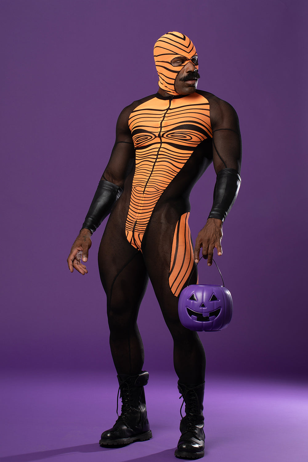 Blacklight Sensitive Mesh Shadow Suit