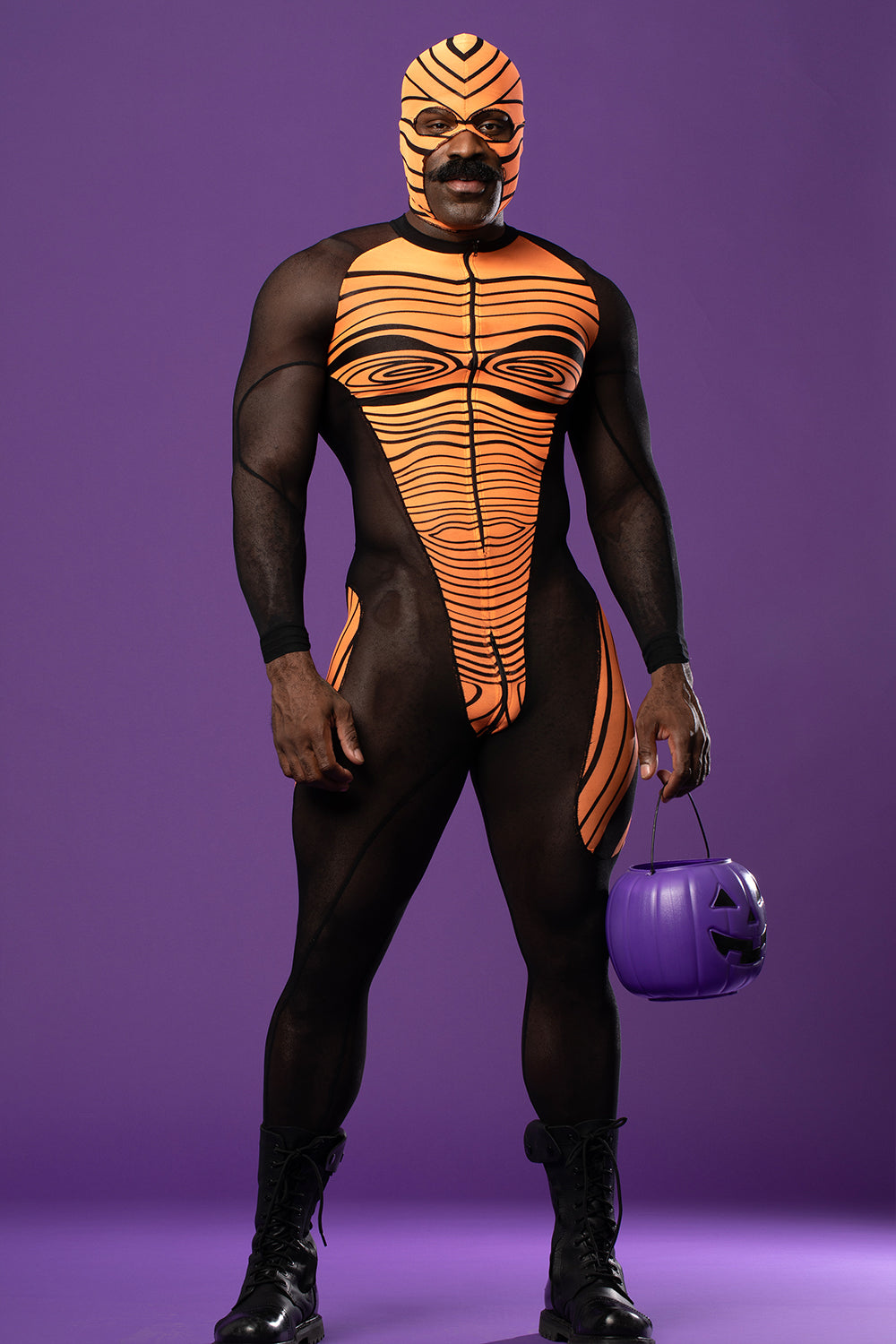 Blacklight Sensitive Mesh Shadow Suit