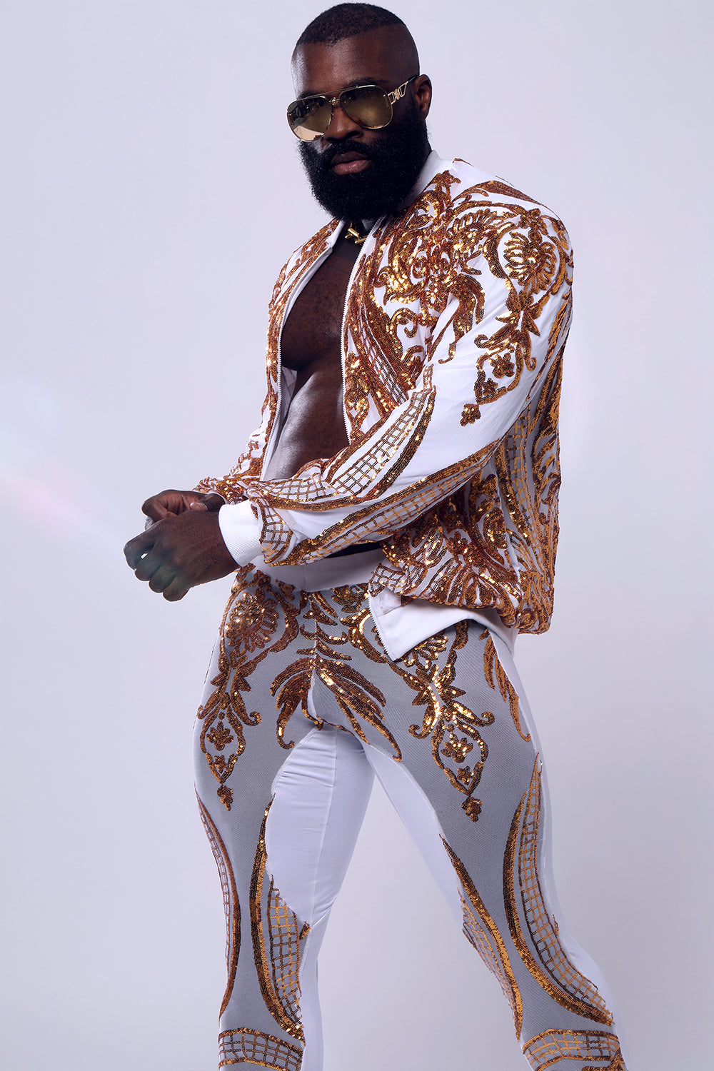 Torero Jacket (White and Gold)